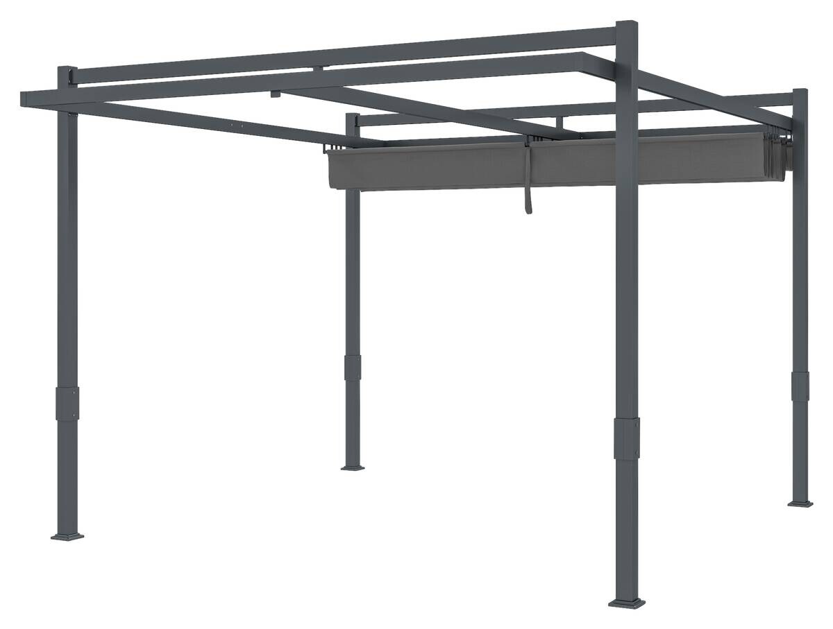 Outsunny Pavillon grau Polyester B/H/L: ca. 320x245x358 cm