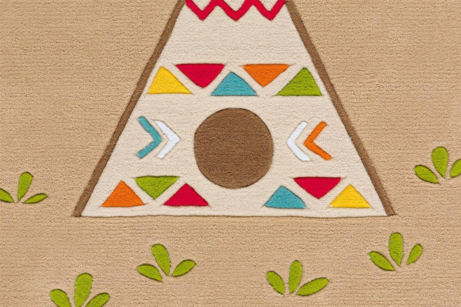 Arte Espina Kurzflorteppich Spirit Glowy 3142 mehrfarbig B/L: ca. 130x130 cm