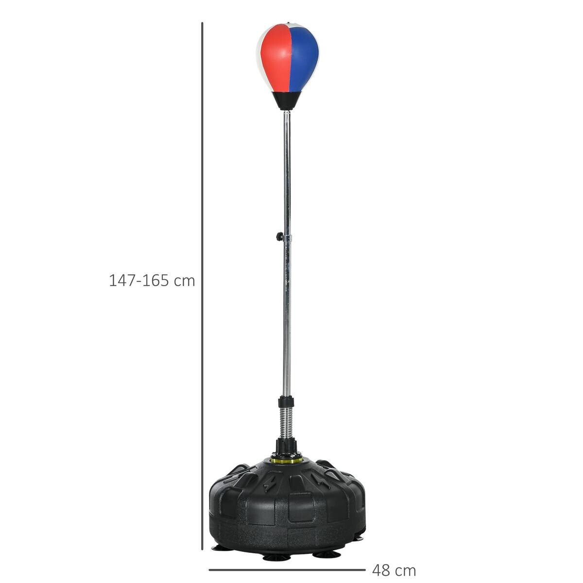 SPORTNOW Fitness-Zubehör rot Kunstleder B/H/L: ca. 48x48x165 cm