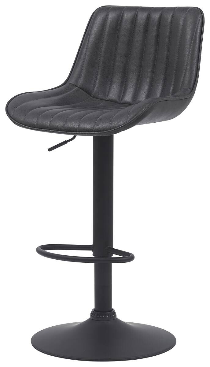 Barhocker Sabine anthrazit Microfaser B/H/T: ca. 44x88x54 cm