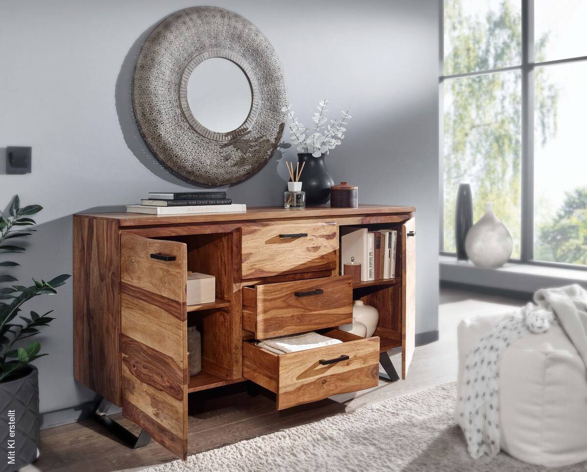 Sideboard rosenholz Nachbildung B/H/T: ca. 145x82x45 cm