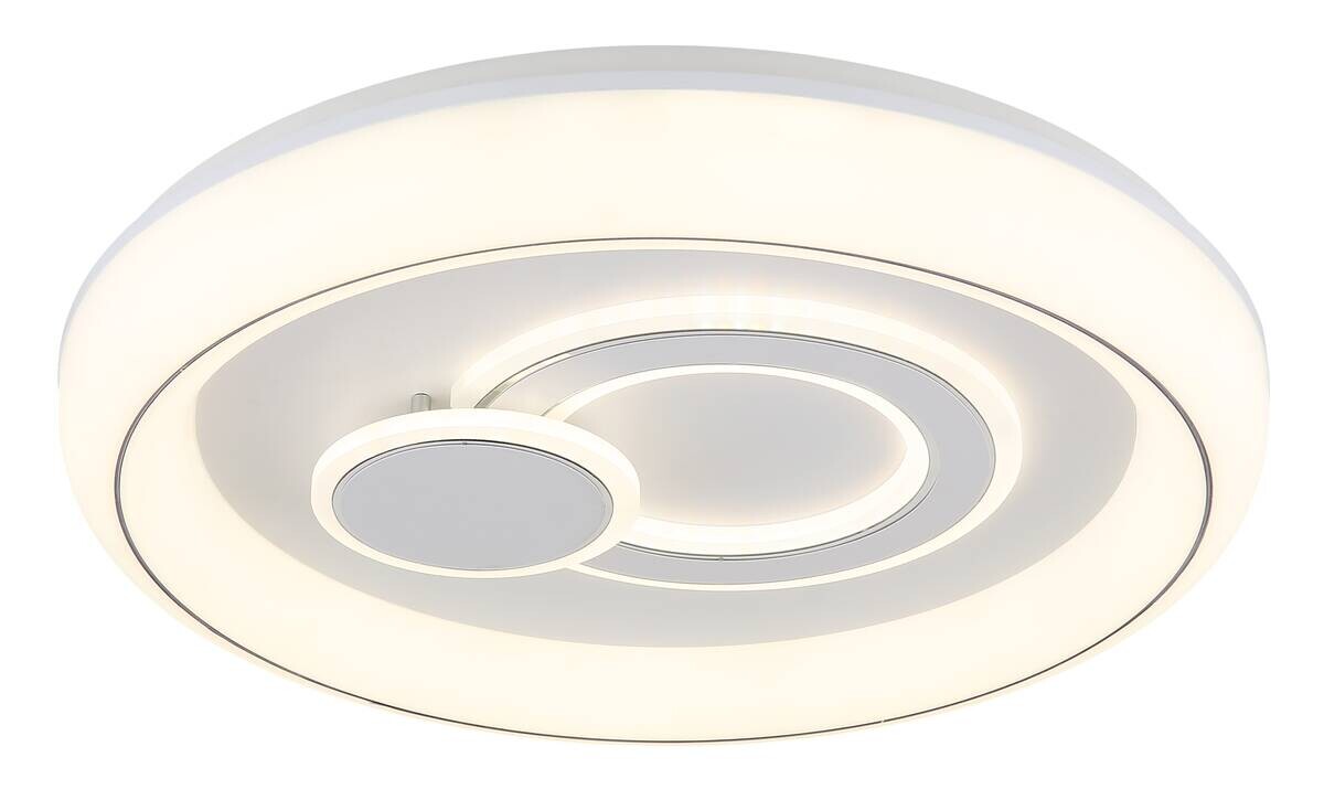 GLOBO Deckenleuchte Ruiz weiß Opal Acryl Metall H/D: ca. 7,5x48 cm 1 Brennstellen