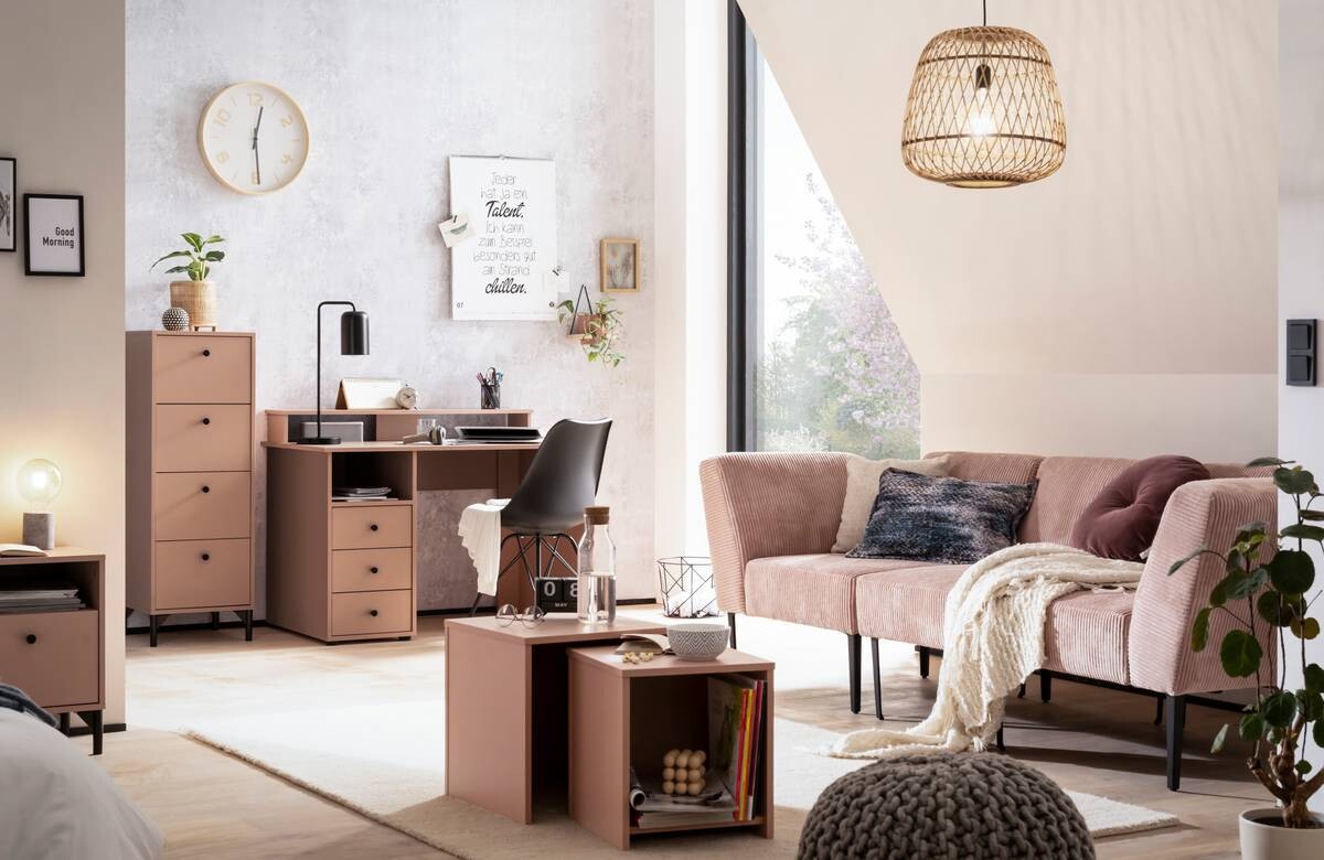 Möbelpartner Couchtisch Smash apricot B/H/T: ca. 40x42x40 cm