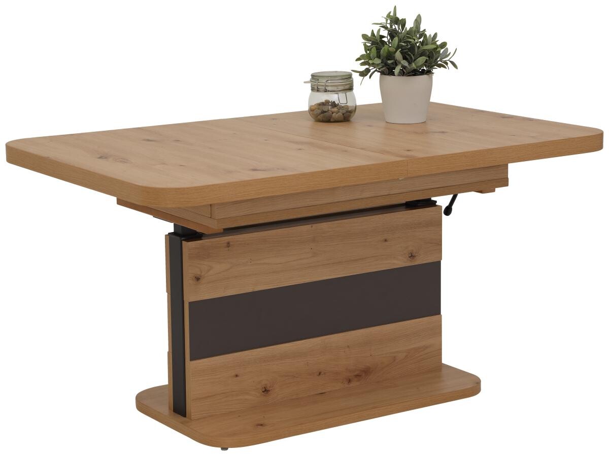 Couchtisch Gustav Eiche Artisan anthrazit B/H/T: ca. 110x58x70 cm