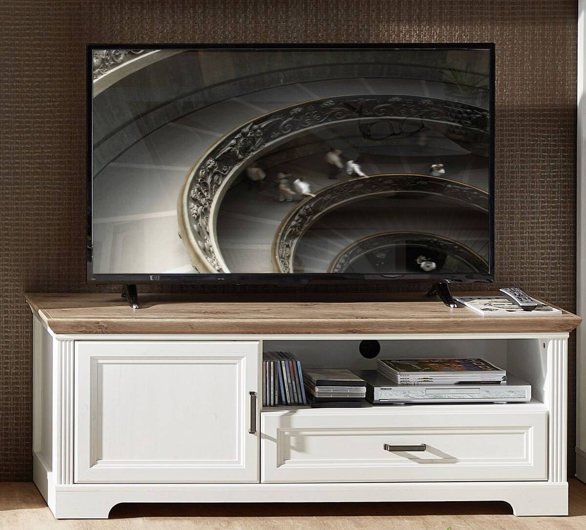 TV-Lowboard Jasmin Eiche Artisan Nachbildung Pinie Nachbildung B/H/T: ca. 143x54x51 cm