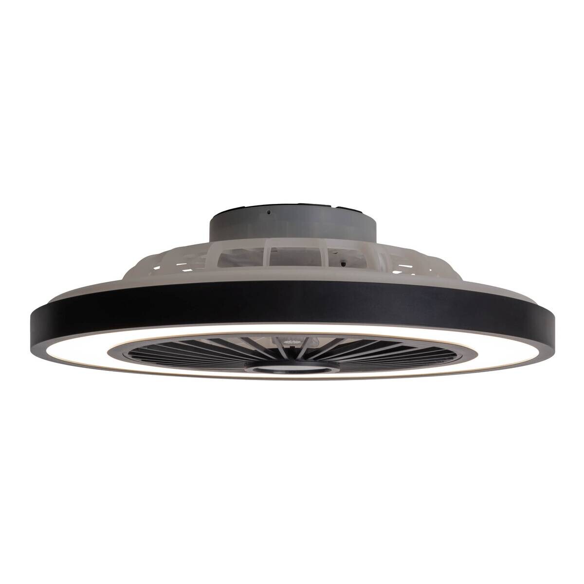 Näve Leuchten Deckenleuchte 1408622 schwarz Metall Kunststoff B/H/T: ca. 54x16x54 cm null 3 Brennstellen