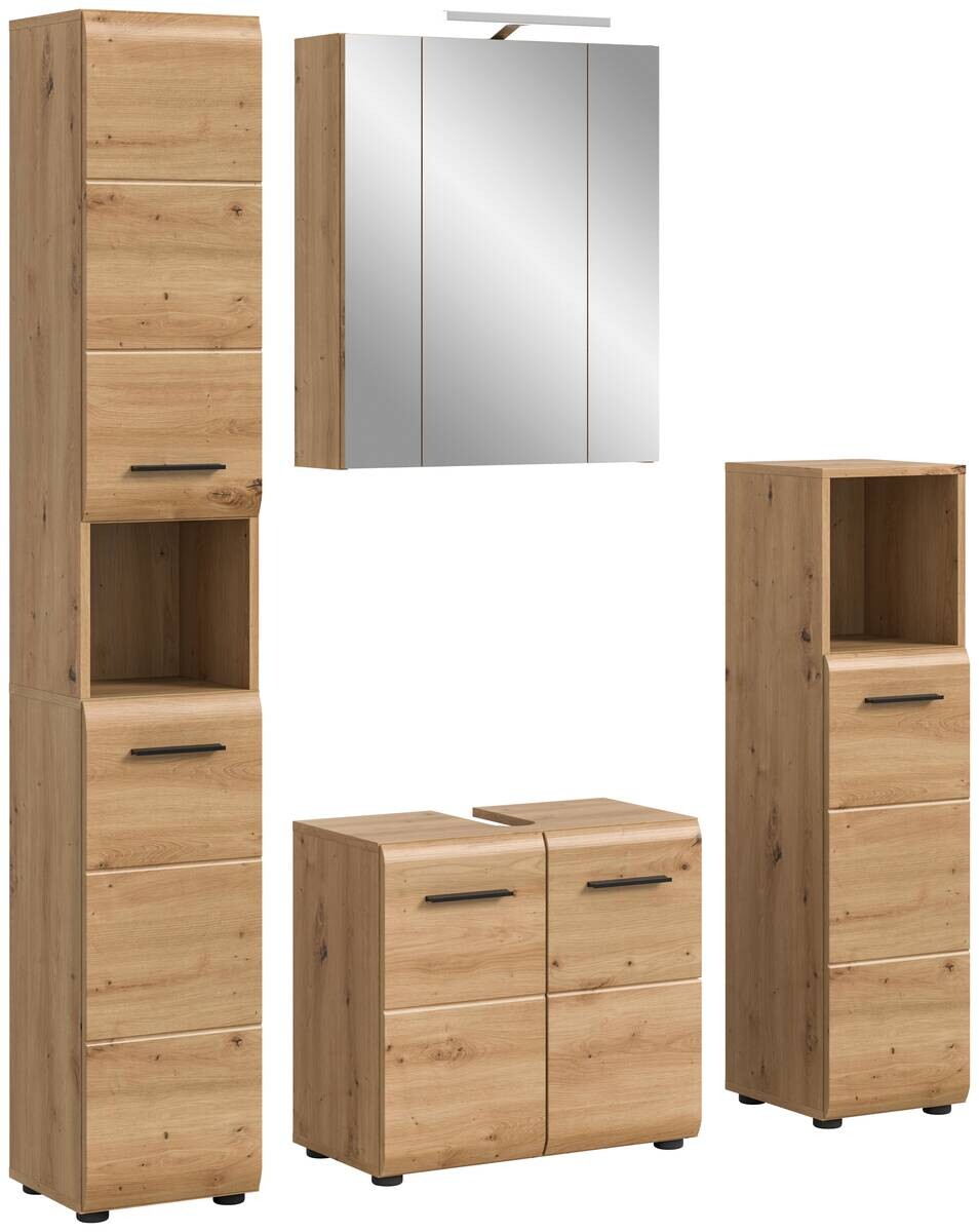 Badezimmer-Set Ice Artisan Oak Nachbildung B/H/T: ca. 150x185x46 cm