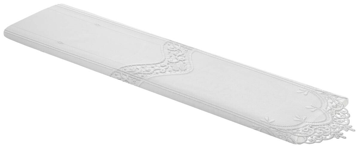 Clipstore-Meterware Haylee weiß 100% Polyester H: ca. 140 cm