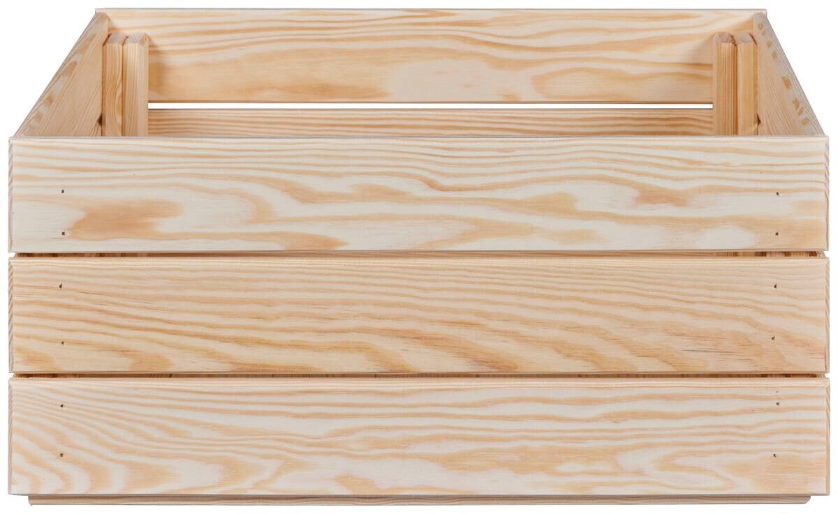Holzkiste Valloni L natur natur Holz B/H/L: ca. 31,5x23x65 cm