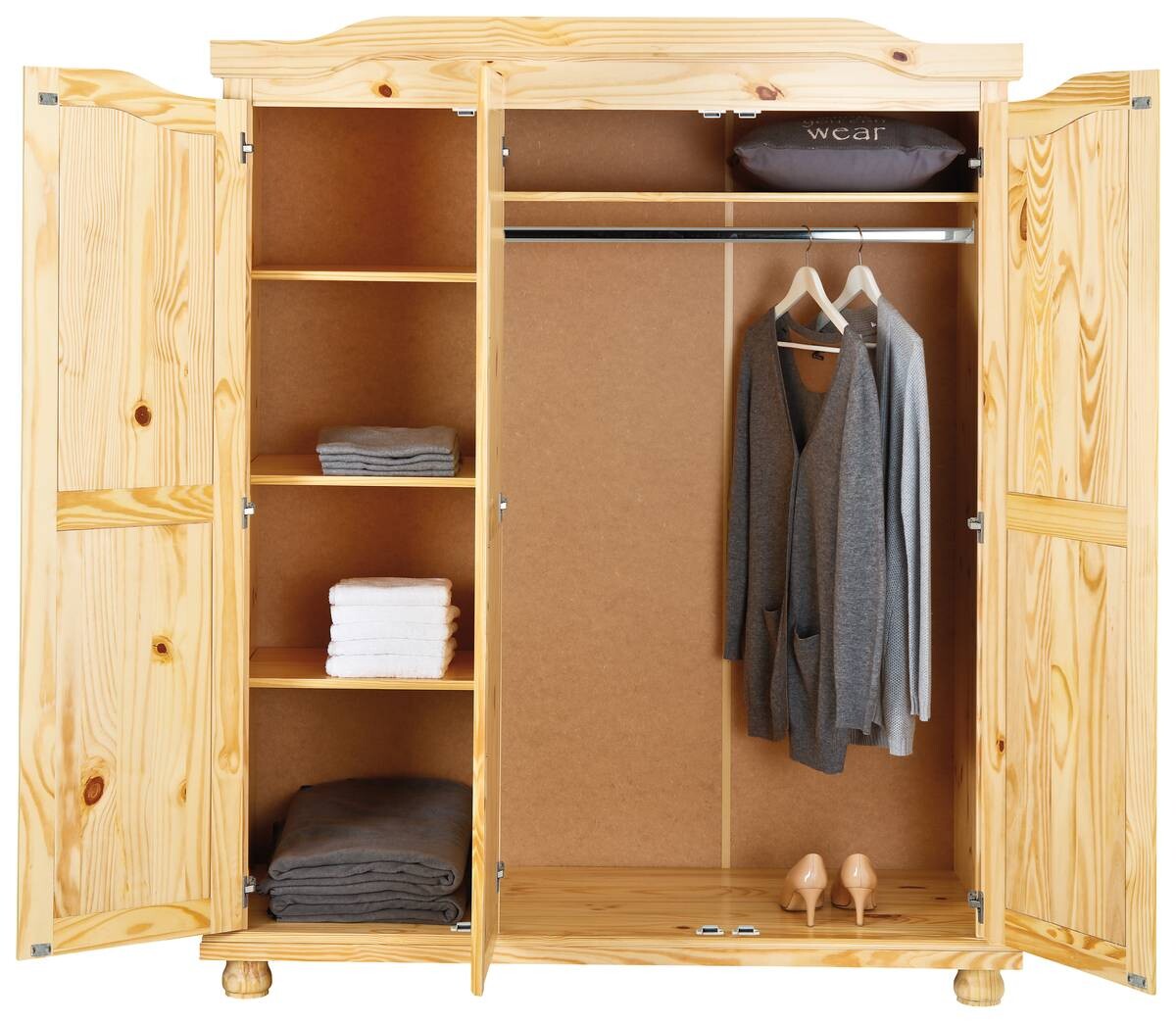 Kleiderschrank Bern natur B/H/T: ca. 150x180x56 cm