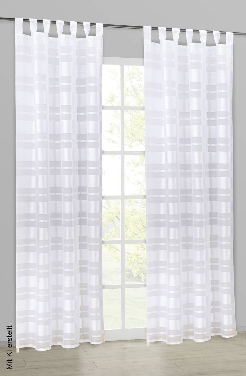 silver edition Kombivorhang Diana weiß 100% Polyester B/H: ca. 140x245 cm