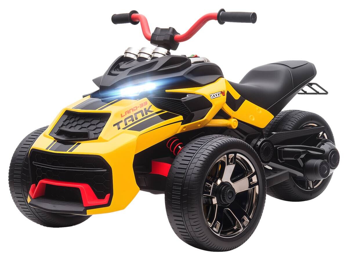 AIYAPLAY Kinder Elektroauto gelb B/H/L: ca. 74x63x113 cm