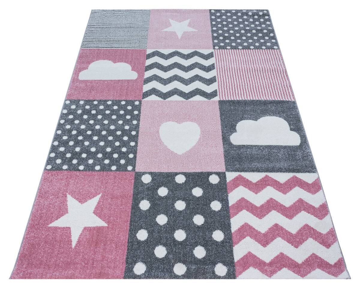 Ayyildiz Teppich KIDS pink B/L: ca. 80x150 cm