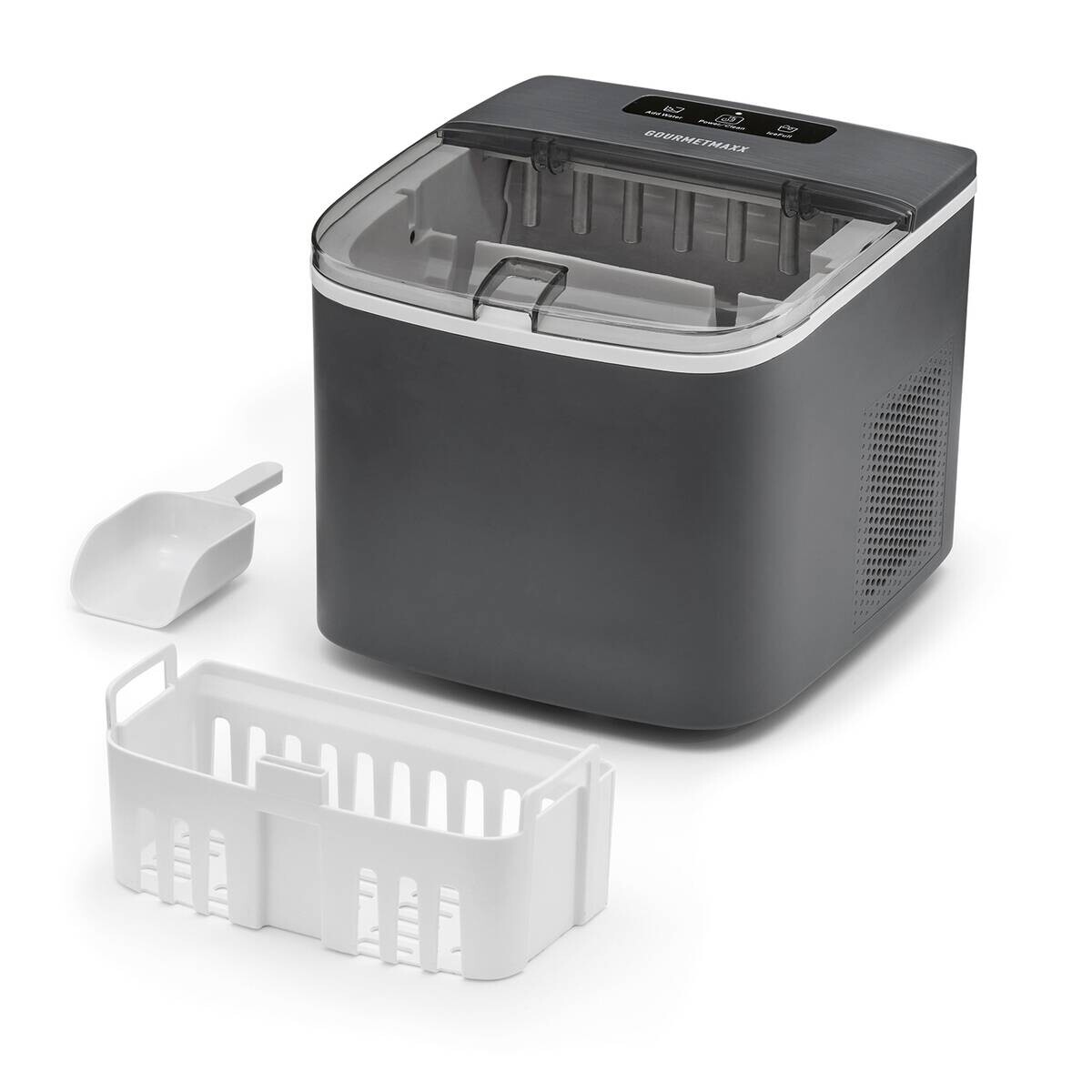 GOURMETmaxx Eiswürfelbereiter 19975 anthrazit Kunststoff B/H/L: ca. 23,6x21,1x26,2 cm ca. 100 W