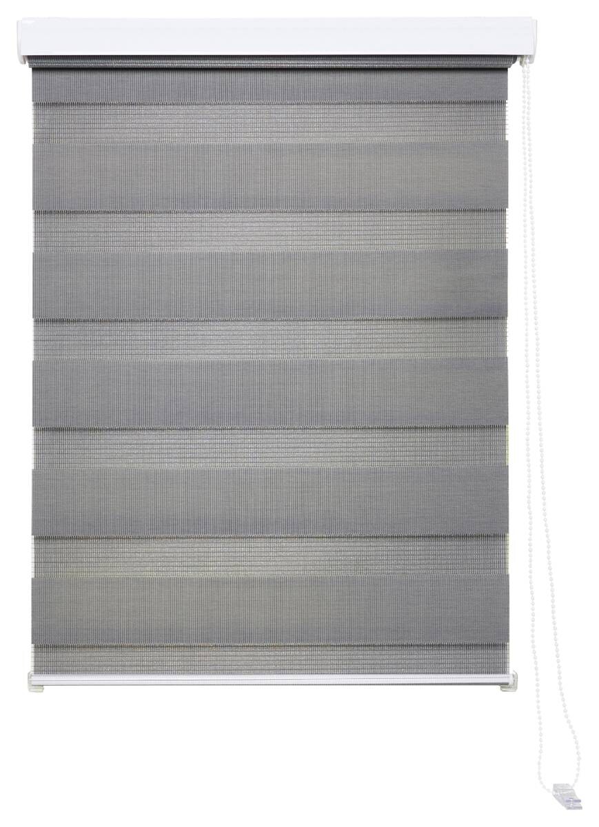 Doppelrollo mit Blende grau 100% Polyester B/L: ca. 120x160 cm