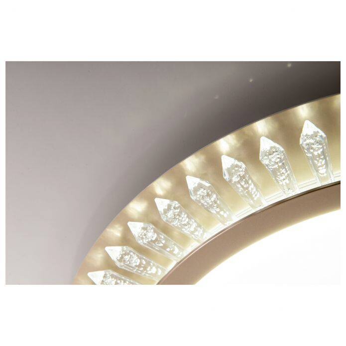Näve Leuchten LED Deckenleuchte NV1381158 gold Eisen Acryl H/D: ca. 7x48 cm null 2 Brennstellen