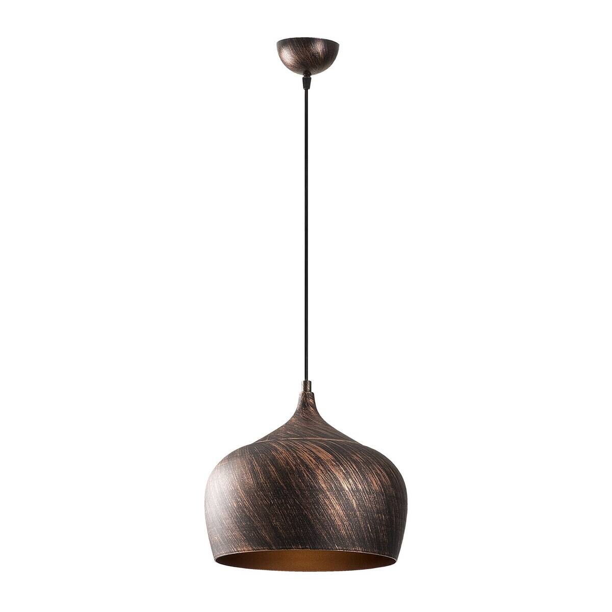 Opviq Pendelleuchte Saglam gold Kupfer Metall B/H/T/L/D: ca. 28x125x28x28x28 cm E27 1 Brennstellen