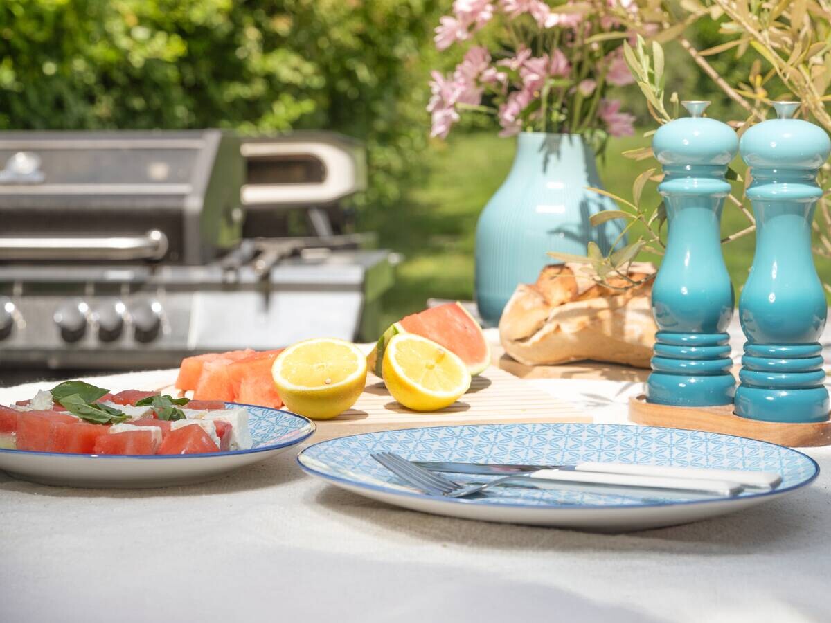 CreaTable Kombiservice Mediterran Blau blau Steinzeug 16 tlg.