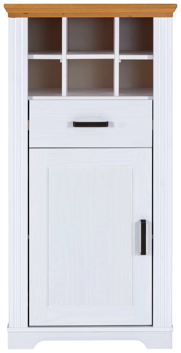 Kommode Maluno weiß lackiert B/H/L: ca. 48x136x68 cm
