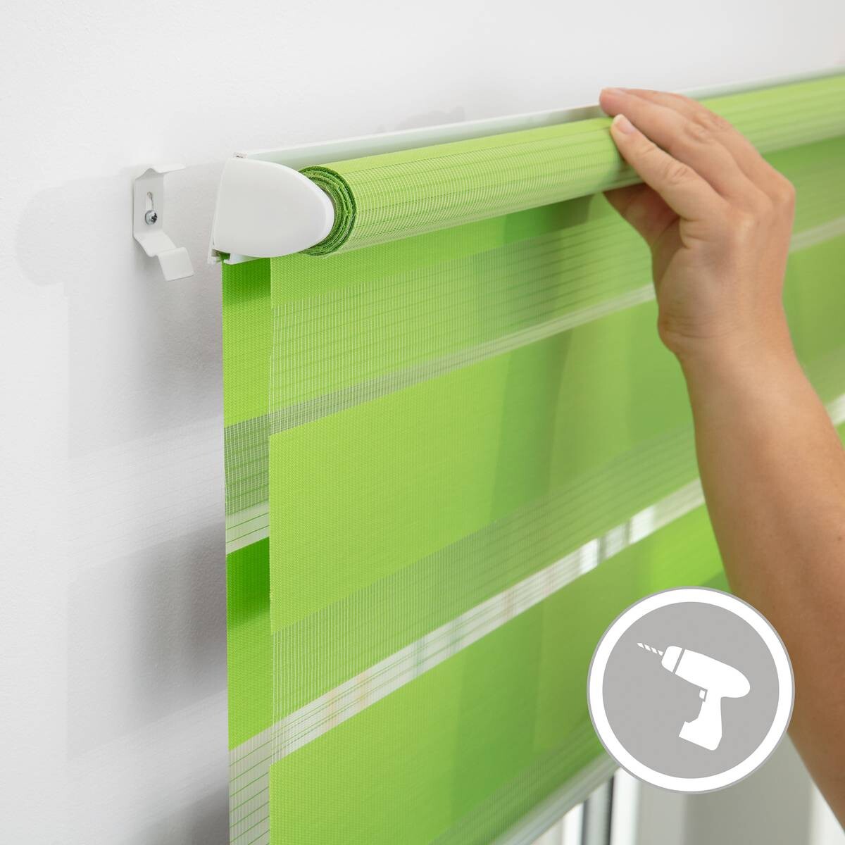 LICHTBLICK Doppelrollo Duo grün B/L: ca. 60x220 cm
