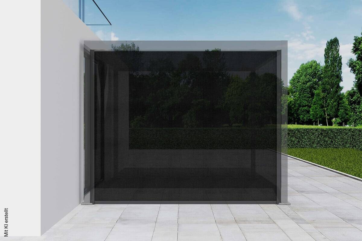 Rollo anthrazit Aluminium B/H/L: ca. 8,5x231x278 cm