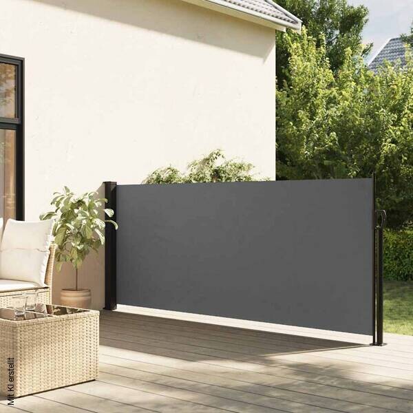 vidaXL Seitenmarkise anthrazit B/H/T/L: ca. 120x120x600x600 cm
