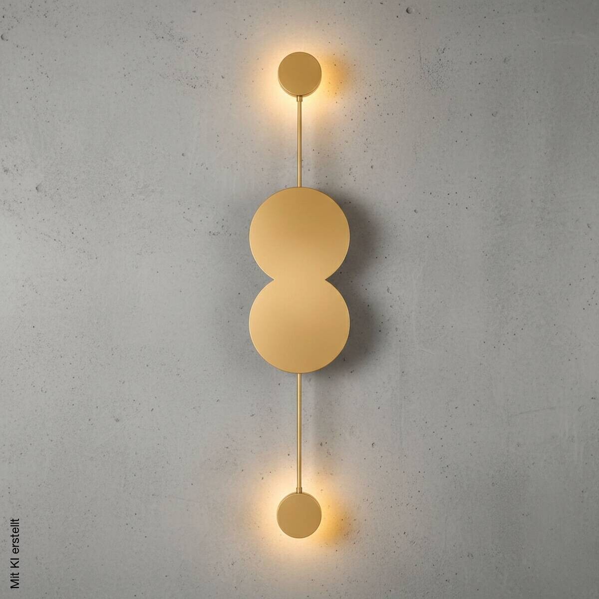 Opviq LED-Wandleuchte gold B/H/T: ca. 97x5x20 cm 2 Brennstellen