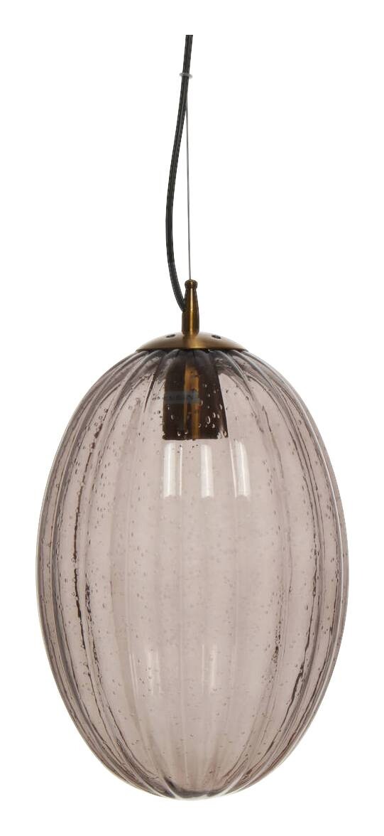 Kayoom Pendelleuchte Virgina 125 grau Glas Eisen B/H/L: ca. 23x36x23 cm E27 1 Brennstellen