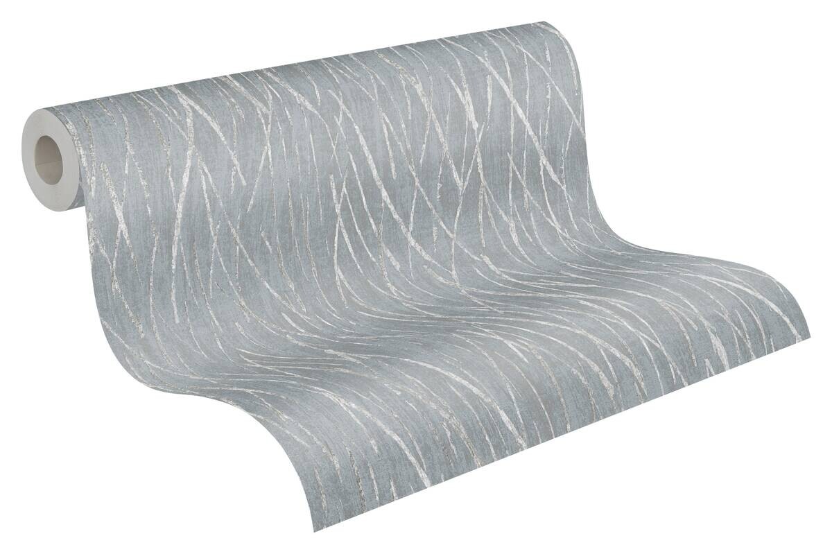 A.S.Creation Vliestapete silber grau B/H/D: ca. 53x1005x8,6 cm