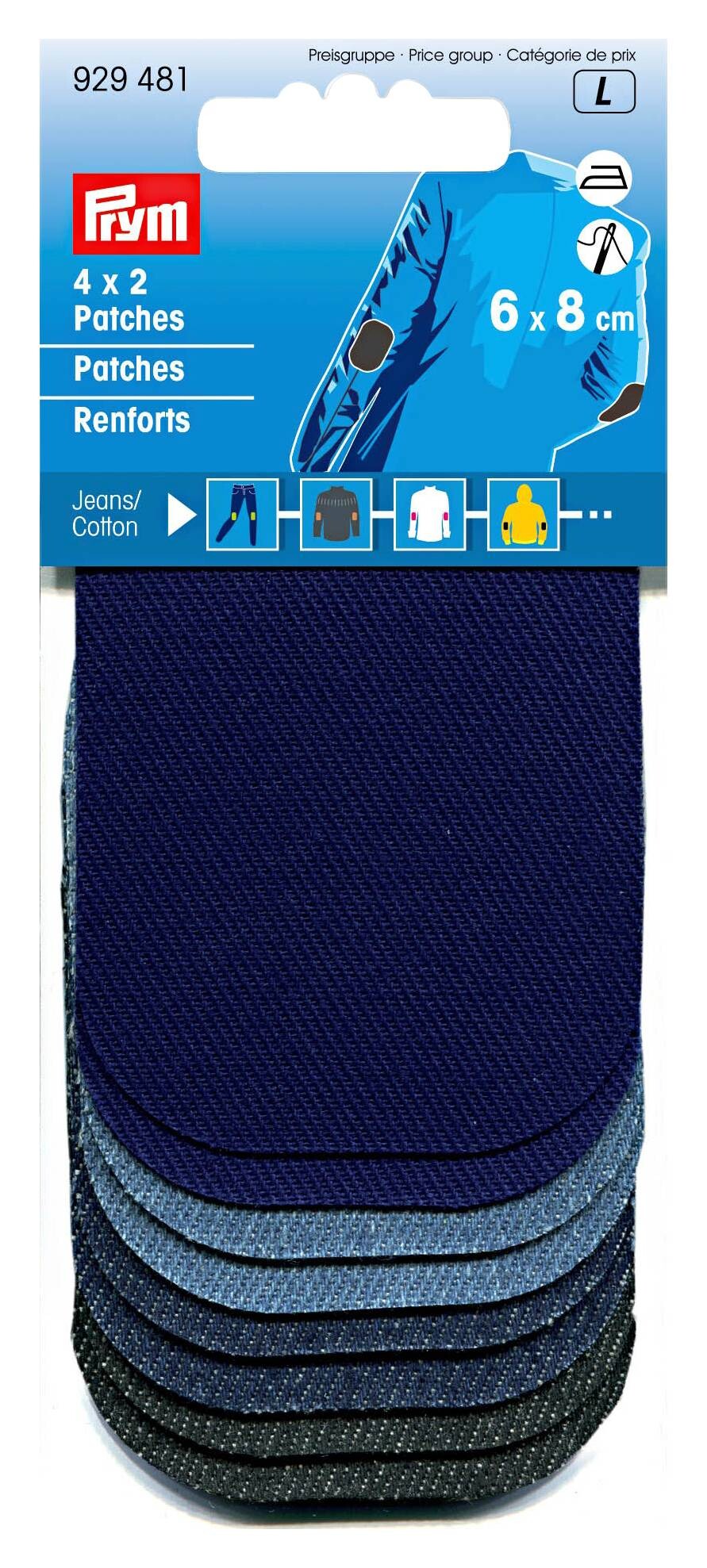 Prym Patches sortiert 100% Baumwolle 8er Pack