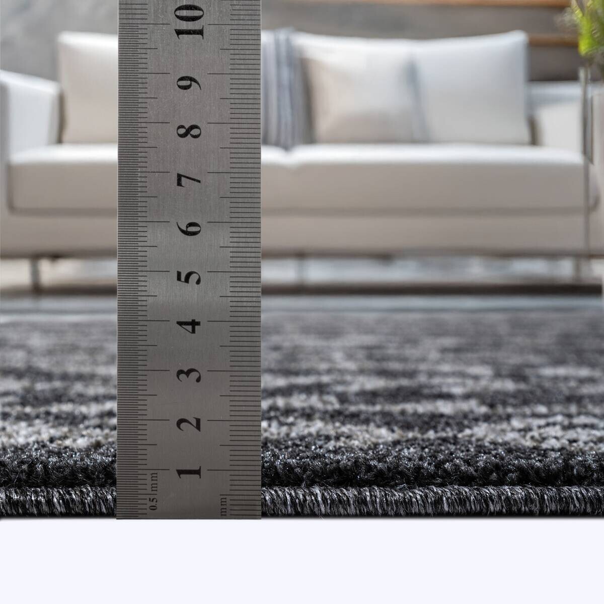 Sanat Teppich schwarz B/L: ca. 120x120 cm