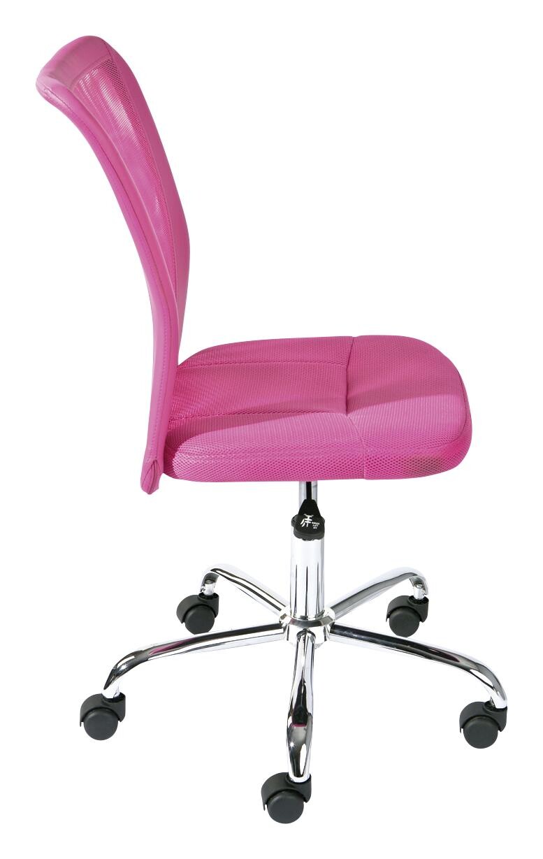 Drehstuhl Bonnie pink Kunststoff Metall