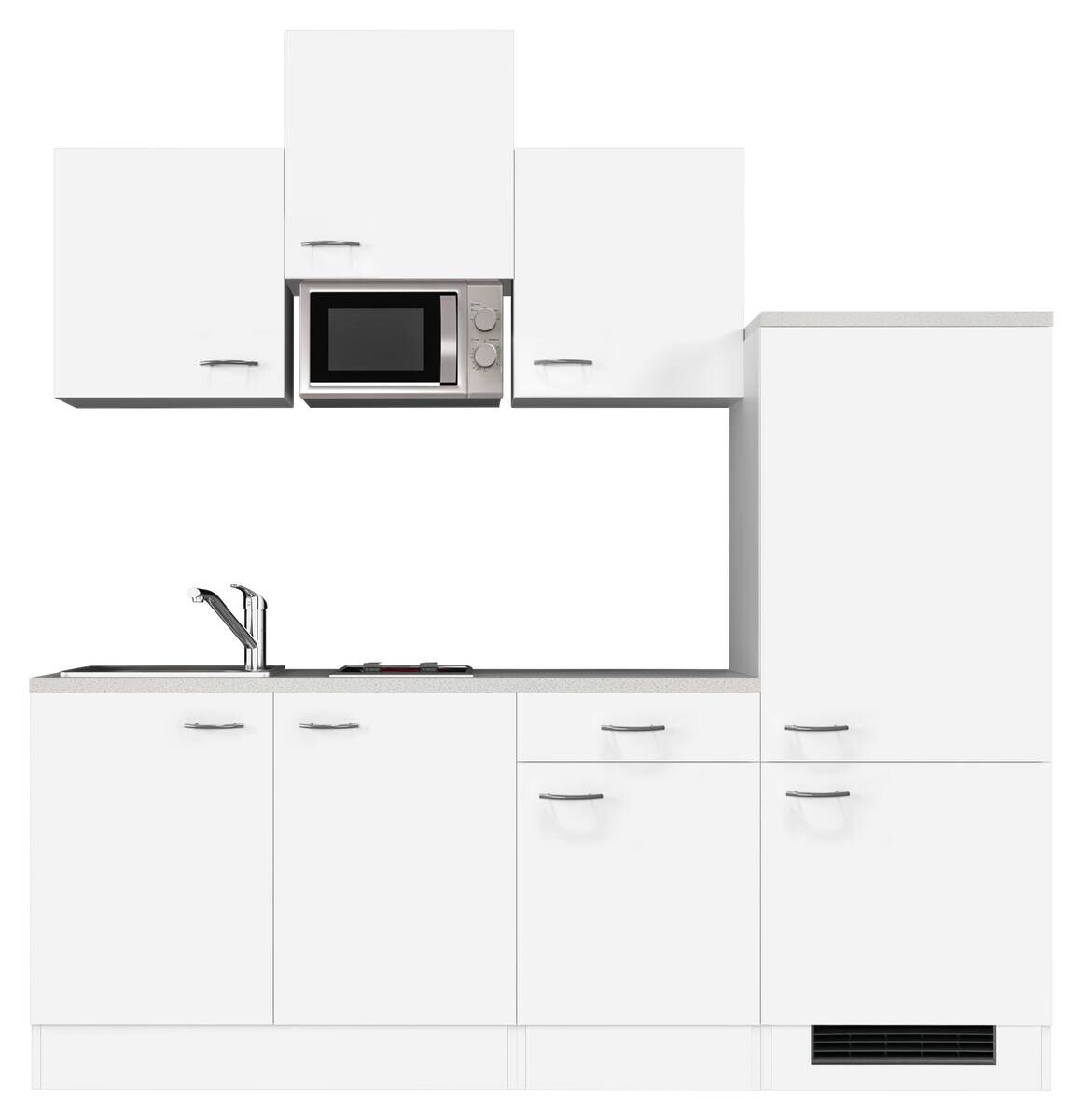 Küchenblock Wito weiß B/H/T: ca. 210x226x60 cm