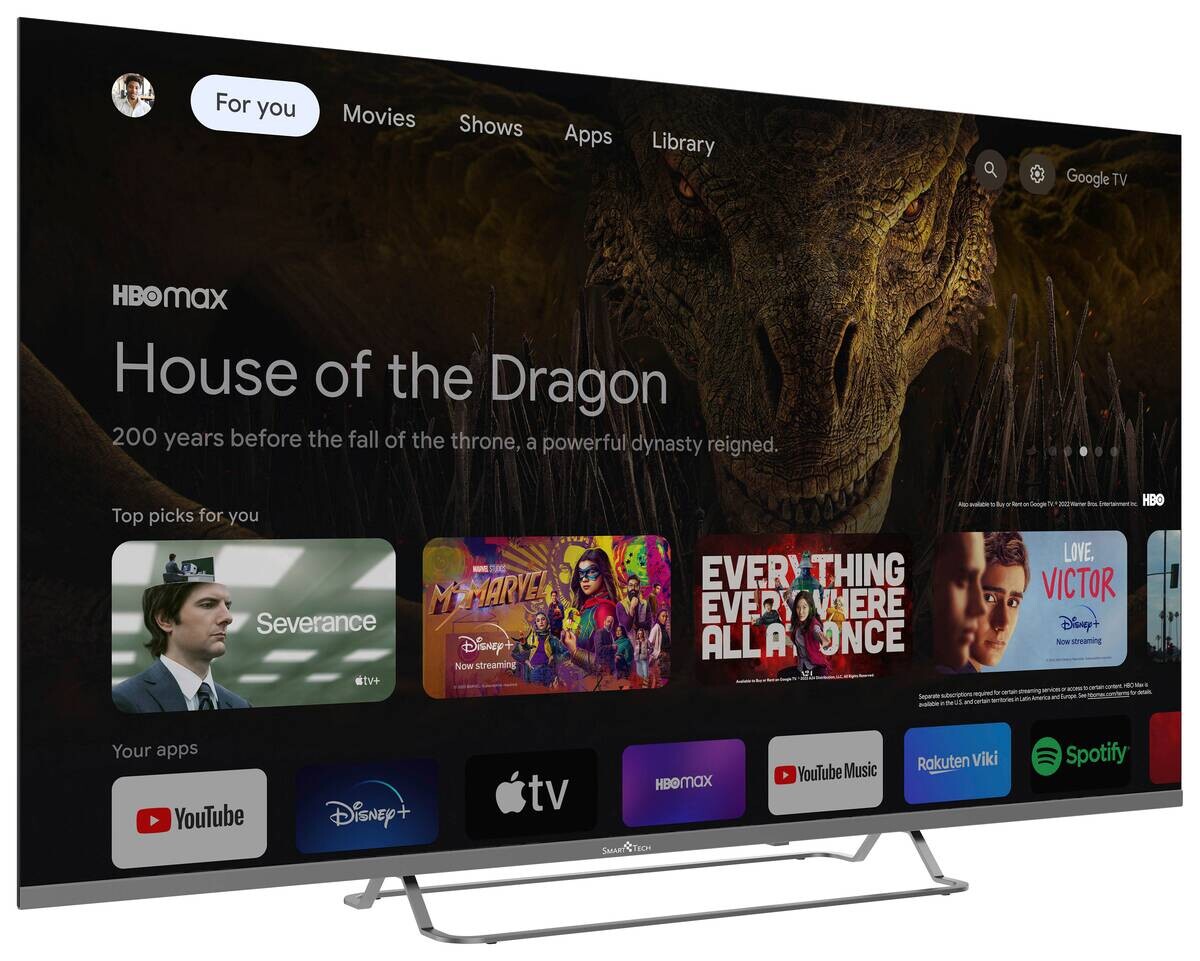 Smart-Tech LED-TV 55QG02V B/H: ca. 123x77 cm