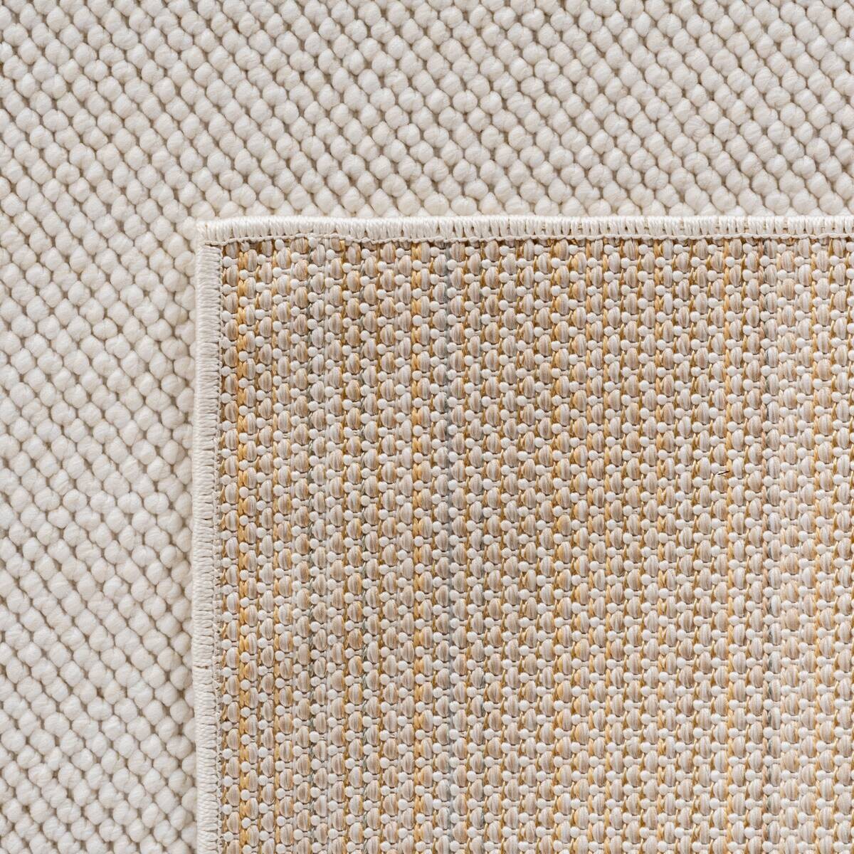 Ayyildiz Kurzflorteppich HELIX creme B/H/L: ca. 80x0,7x80 cm