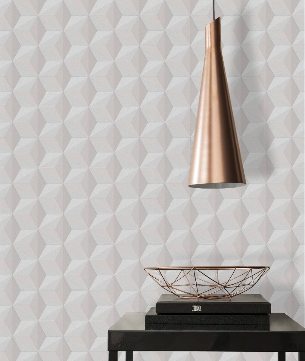 A.S.Creation Vliestapete grau beige B/H/D: ca. 53x1005x8,8 cm