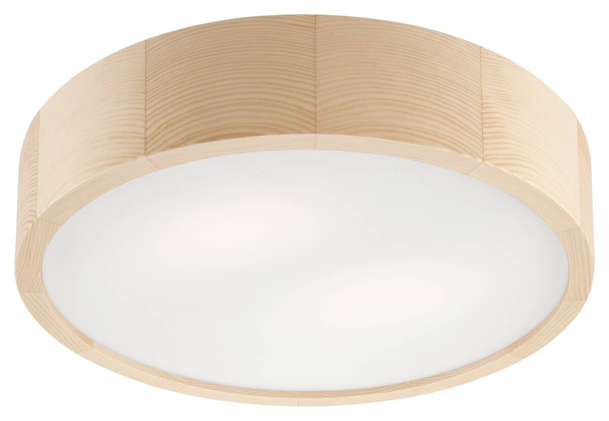 Lamkur Deckenleuchte EVELINE 38032 kiefer Holz Glas H/L: ca. 8x37 cm E27 2 Brennstellen
