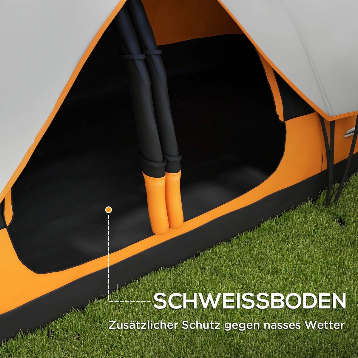 Outsunny Campingzelt B/H/L: ca. 215x180x450 cm