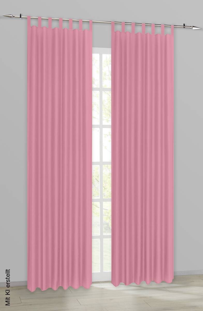 ACUS design collection Kombivorhang Pure rosé 100% Polyester B/L: ca. 140x245 cm