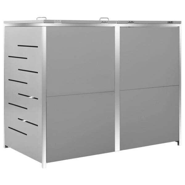 vidaXL Mülltonnenbox grau
