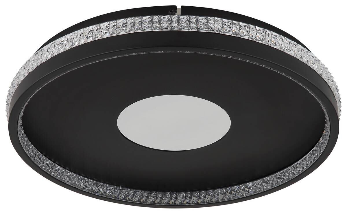 GLOBO Deckenventilator schwarz Metall Kunststoff B/H/L: ca. 8x43,5x43 cm 3 Brennstellen