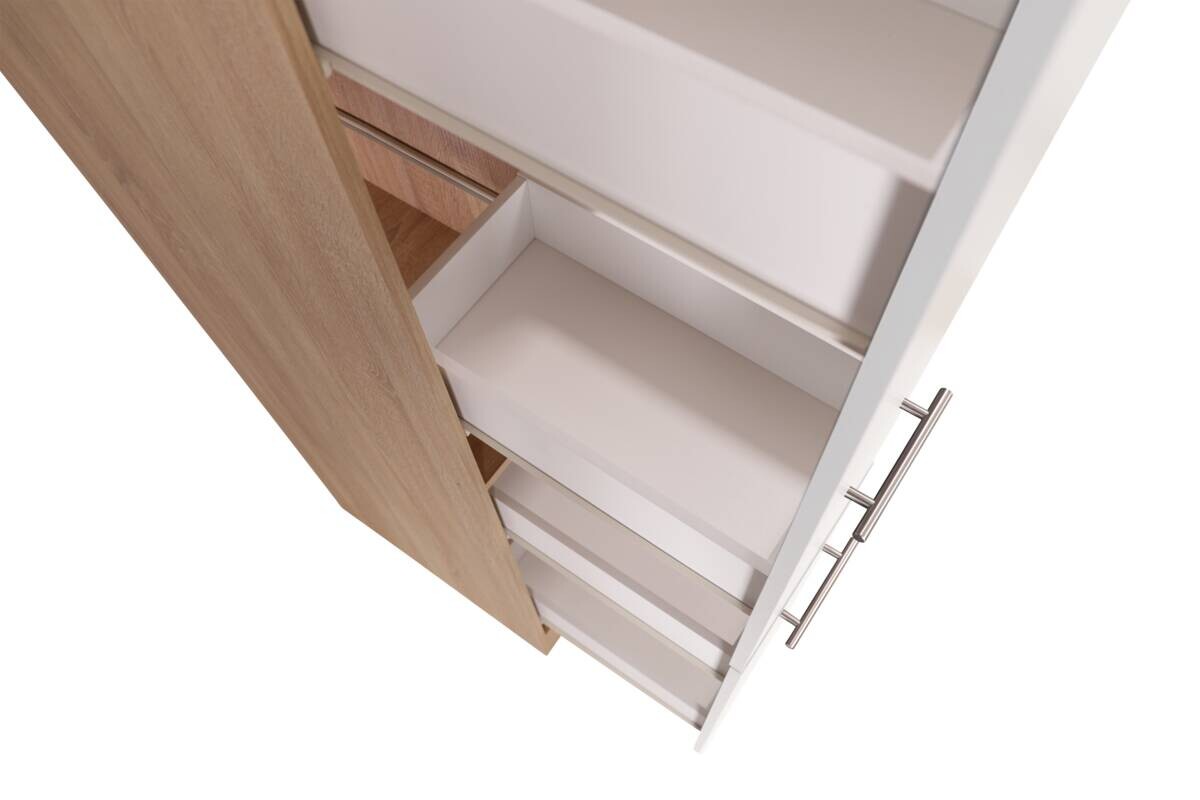 Apothekerschrank Merle weiß B/H/T: ca. 30x200x60 cm