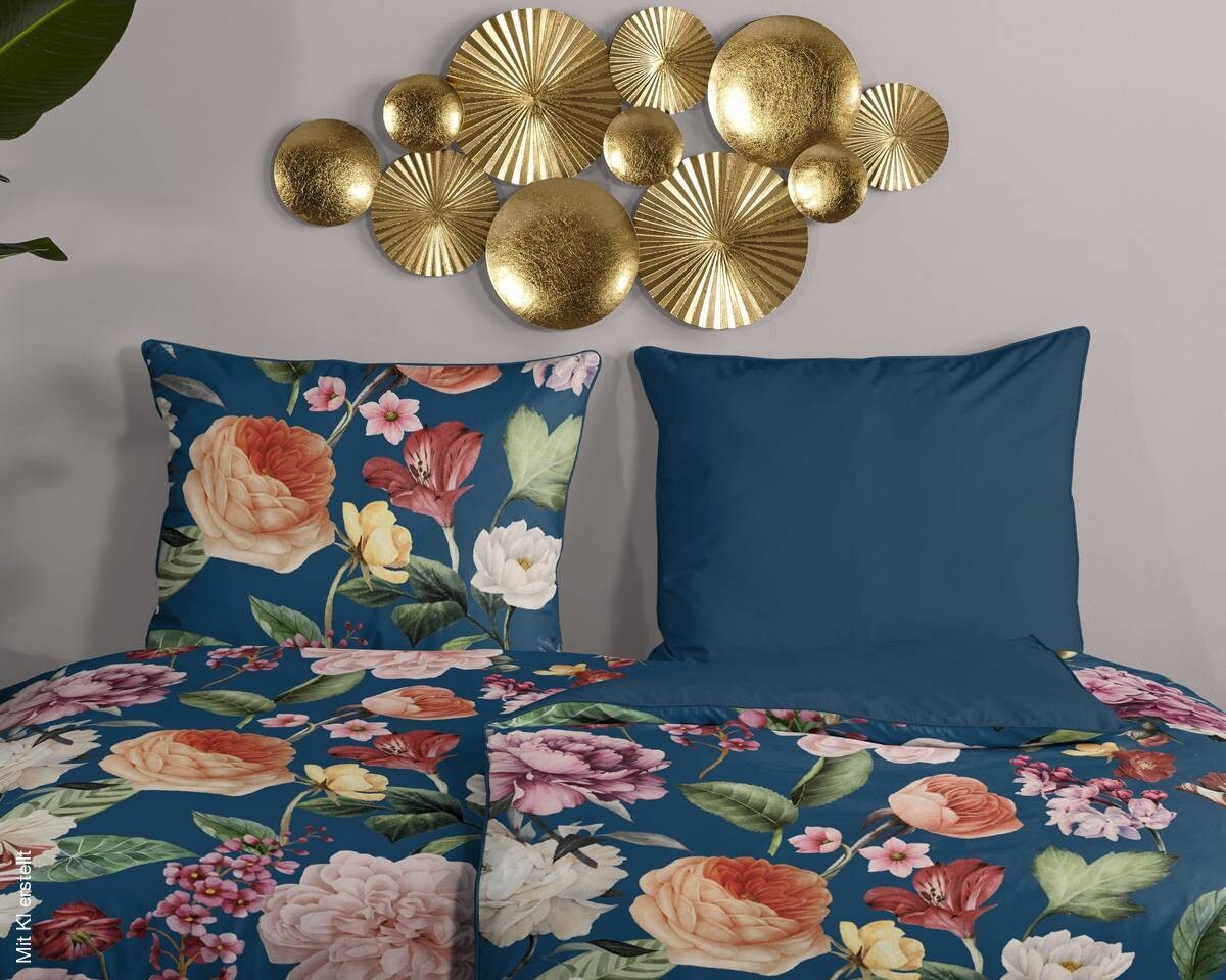 Baumwoll Bettwäsche Fiori Satin