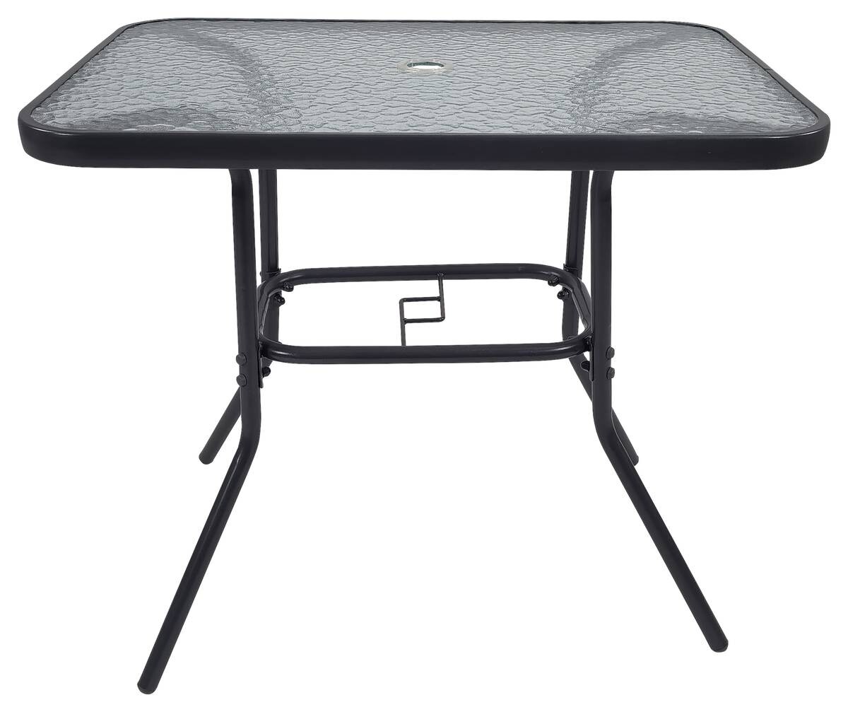 VCM Gartentisch anthrazit Metall B/H/T: ca. 80x70x55 cm