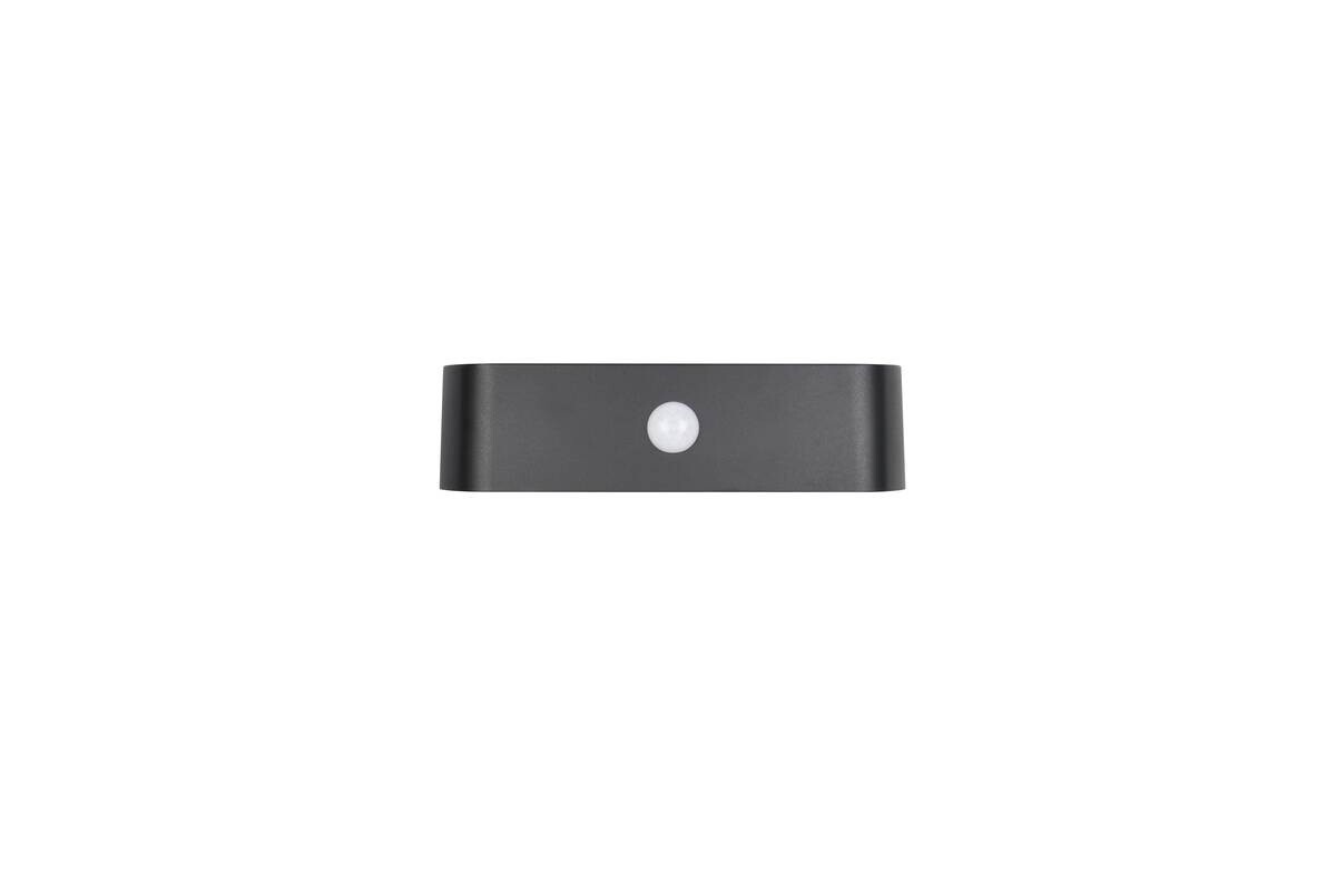 Solar-Außenwandleuchte schwarz B/H: ca. 21,5x6 cm