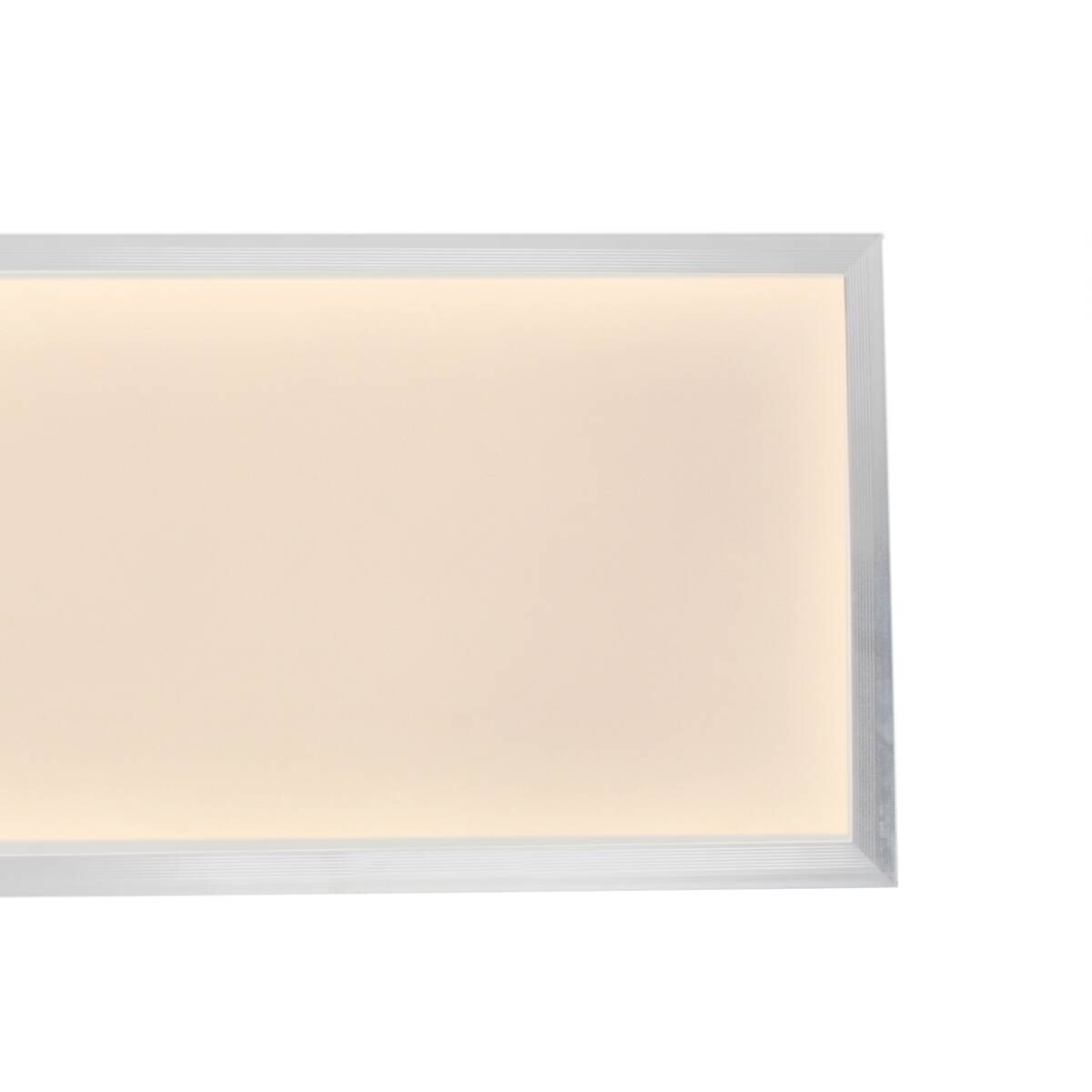 POCOline Deckenpanel Plano weiß silber Kunststoff Aluminium B/H/L: ca. 30x7x120 cm