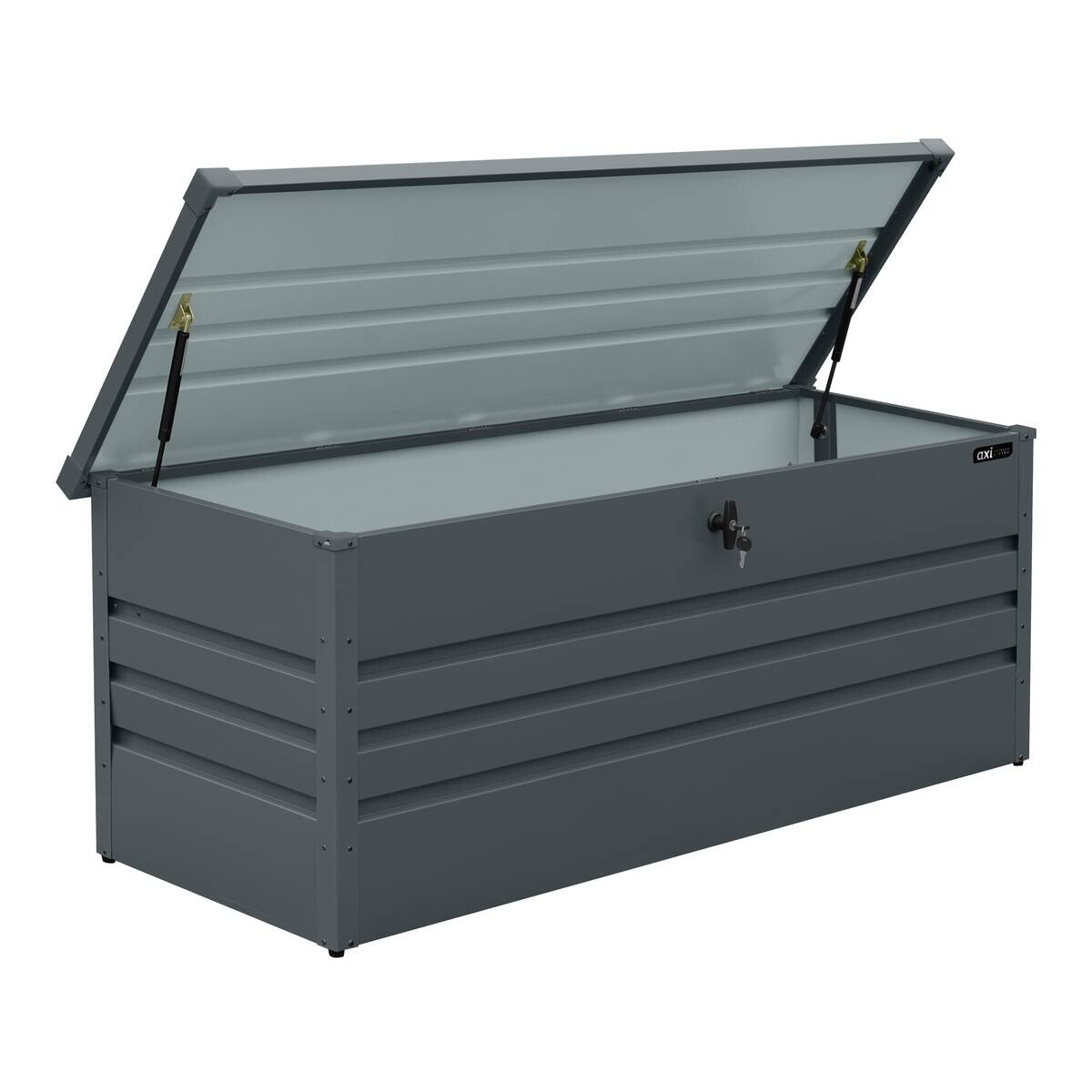 AXI Outdoor Living Gartenbox Miles anthrazit Metall B/H/L: ca. 70x62x165 cm