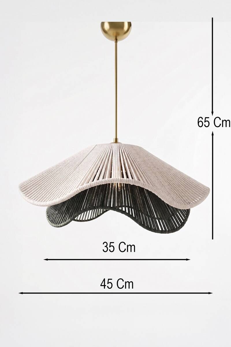 Pendelleuchte mehrfarbig Metall B/H/T/L: ca. 65x65x65x45 cm E27 1 Brennstellen