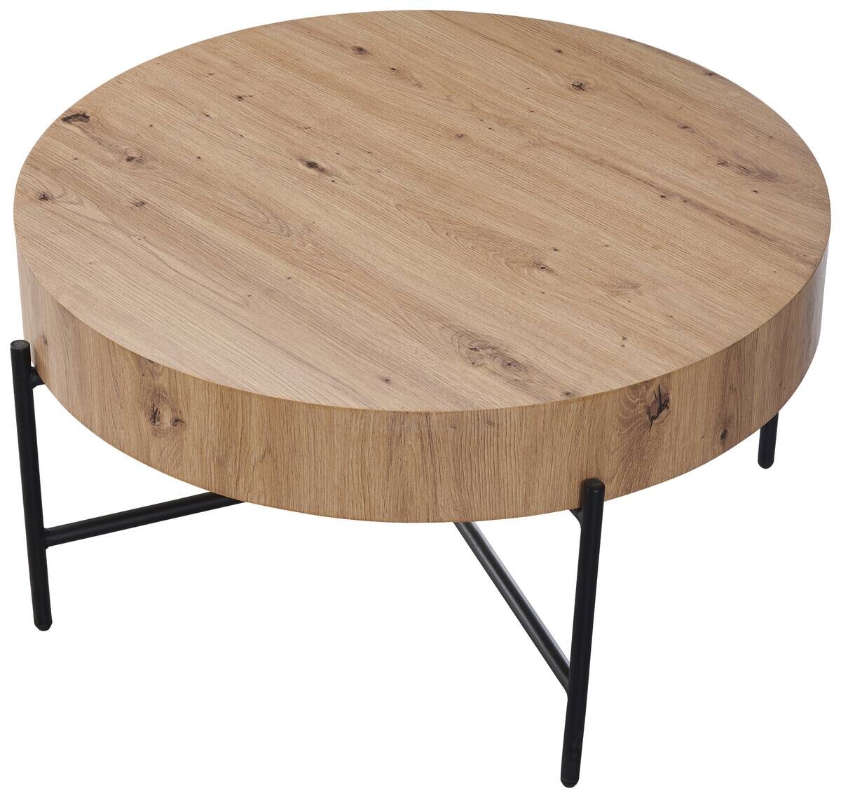 Couchtisch Antonia Eiche Artisan Nachbildung H/D: ca. 42x80 cm