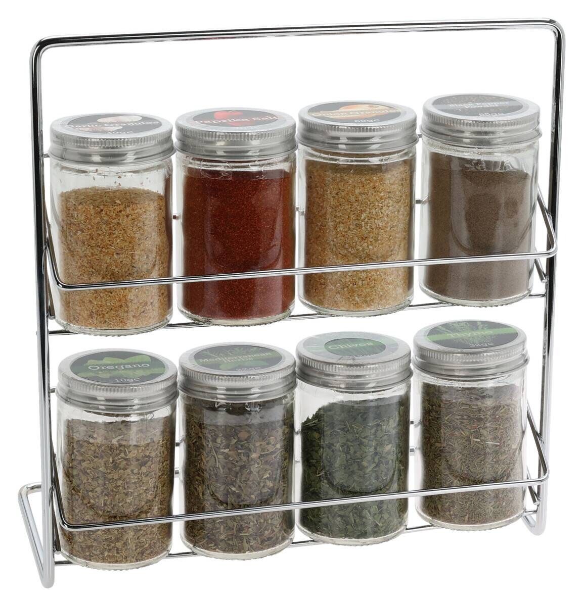 Gewürzregal transparent Glas